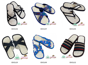 EDCQ-51 Huong Que รองเท้าแตะโรงแรม100% เป็นมิตรกับสิ่งแวดล้อมเสื่อไฟเบอร์/ผงซินนามอนสิ่งอำนวยความสะดวกของโรงแรม - Product Image 6