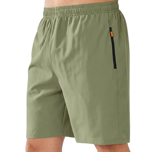 Pantalones Cortos Deportivos de Punto para Hombre, Transpirables, para Gimnasio, Fitness, Casual, Entrenamiento, Correr, de Secado Rápido, Tejido de Lana, Cintura Elástica - Product Image 2