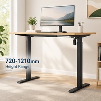 Escritorio Eléctrico Negro de Altura Ajustable