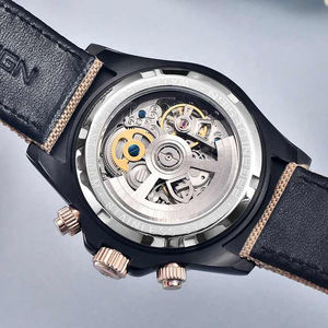 Relojes para Hombre Originales Pagani Design 1662 con Correa Jubilee, Reloj Mecánico Manual GMT de Lujo para Hombre, Caja de Latón, Esfera con Indicadores - Product Image 5