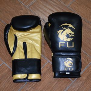 Gants de boxe professionnels en cuir véritable, respirants et confortables avec quatre couches - Product Image 1