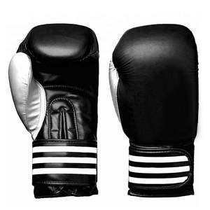 Prix de gros, gants de boxe en cuir véritable de haute qualité, fabriqués sur mesure, durables, confortables, respirants, fermeture à boucle et crochet - Product Image 1