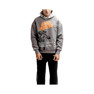 2025 unisexe hommes décontracté hiver surdimensionné polaire à capuche 100% coton respirant manches longues Logo personnalisé impression couleur unie - Product Image 3