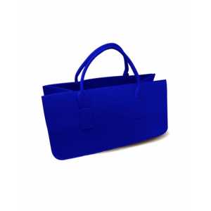 Sac de transport pour bois de chauffage en feutre bleu royal, sac à outils pratique pour les activités de plein air - Product Image 1