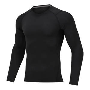 100% <b>Polyester</b> Men's Compression Long Sleeve T-<b>Shirt</b> Sports Base layer T <b>Shirts</b> Tops for Football Exercise & Fitness - Product Image 5
