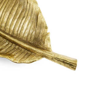 ชามออกแบบลายใบไม้สำหรับตกแต่งบ้านและเสิร์ฟสำหรับการตกแต่งทุกประเภทและทุกโอกาสที่ทำจากโลหะ - Product Image 4