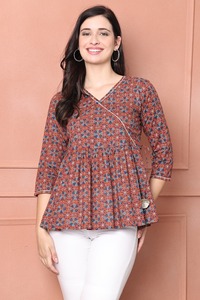 เสื้อเคอร์ติสั้นแขนยาวผ้าฝ้ายแท้สำหรับเด็กผู้หญิงเสื้อผ้าสไตล์ตะวันตกสำหรับโอกาสพิเศษดีไซน์ทันสมัย - Product Image 2