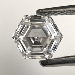 Femmes belle D E F couleur VS + clarté hexagonale fantaisie forme laboratoire diamants cultivés pendentif excellente coupe diamants en vrac bijoux - Product Image 3