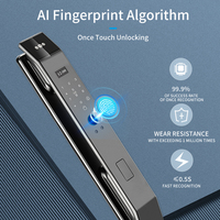 Serrure de porte intelligente 3D XSDTS DF14XF85 avec interphone vidéo WiFi et contrôle à distance, compatible avec l'application Tuya, système d'alarme de sécurité domestique