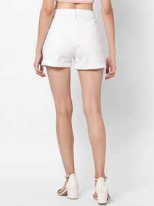 Shorts pour femmes personnalisé OEM ODM en détresse gland chaud dames shorts pour femmes Denim pantalon Jean Shorts 2025 Logo personnalisé - Product Image 4