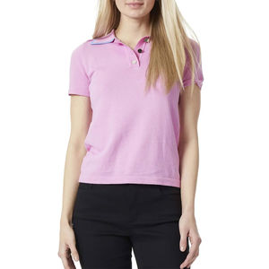Camisa de Golf Personalizada con Logotipo Impreso en la Parte Delantera, para Mujer, Estilo Casual, de Algodón, con Cuello de Solapa, para Deportes - Product Image 1