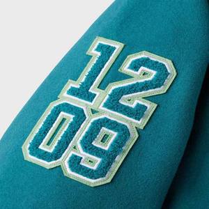 Veste universitaire pour hommes, veste bomber en cuir PU personnalisée, veste de baseball OEM, vente en gros de vestes universitaires - Product Image 5