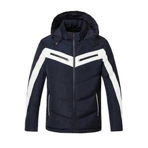 Professional Men's New Fashion Customizable Winter <b>Thick</b> <b>Quilt</b> Puffer Jacket with Stand Collar High Street Style for Hiking - Product Image 6