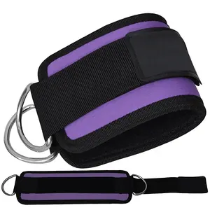 Logotipo personalizado disponível Neoprene Soft Tornozelo Correias Buckle Cable Fixação Máquinas Tornozelo Suporte Guarda