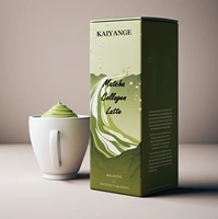 KAIYANGE Poudre de thé minceur personnalisable en gros, supplément de peptides de matcha, collagène et champignons, pour les soins de la peau