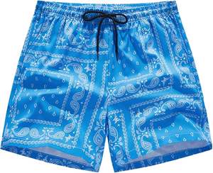 Men's Summer Casual High Waist Graphic Print <b>Shorts</b> Breathable Boho Paisley Drawstring <b>Pockets</b> Hot Summer Trending Track <b>Shorts</b> - Product Image 5
