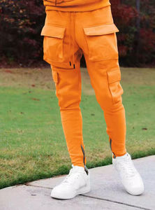 Lupin feutre nouveauté Baggy Cargo pantalon hommes personnalisé multi-poches jean 100% coton personnalisé jambe large robuste Cargo pantalon - Product Image 2