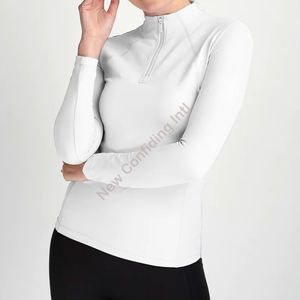 Última Colección de Ropa Ecuestre ODM, Camisetas de Equitación para Mujer, Camiseta Deportiva Transpirable, Material Ligero, Logotipo Personalizado - Product Image 2