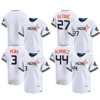 Nouveau Maillot de Baseball Unisexe Houston City Connect 2025 – Personnalisable, Brodé et Imprimé par Transfert Thermique – Uniformes Courts