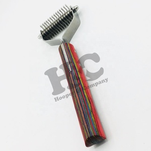 Pet Hair Remove Stripping Knife Brush Stainless Steel Pet Grooming Scissors and Stripping Brush Set with Sustainable Design - Product Image 3