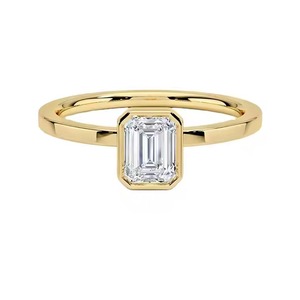 แหวนเพชรโมอิสอัญมณีสีทอง10K สำหรับผู้หญิงแหวนแต่งงานโมอิสซาไนต์สีเหลืองทอง - Product Image 6