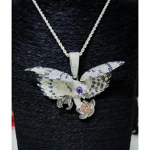 สร้อยคอประดับเพชรรูปดาวแบบสั่งทำ925เงินสเตอร์ลิงประดับโรสโกลด์พร้อมจี้สำหรับงานปาร์ตี้ - Product Image 1