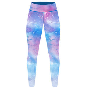 Women's High-Waist Mid-Waist Yoga <b>Leggings</b> Solid Color Graphic Print Sublimation Embroidery Screen Digital Printing <b>Knitted</b> - Product Image 3