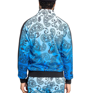 Chándal de sublimación con cremallera superior para hombre, chándal de algodón y poliéster, nuevo diseño, calidad superior, venta al por mayor - Product Image 4