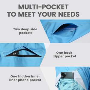 Shorts 2 en 1 pour hommes, streetwear, shorts de sport d'entraînement avec tissu à séchage rapide, compression intérieure et poche utilitaire élégante - Product Image 4