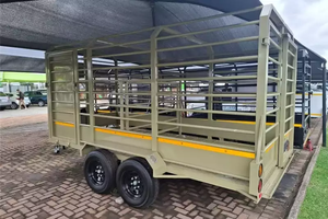 Buy Quality Good Pig/Cow/Cattle/sheep Carrying <b>Trailer</b> Livestock Farm <b>Trailer</b> Multi Purpose Double Axle Cattle <b>Trailer</b> Tandem - Product Image 5
