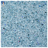 YX569 2025 multiwarna kain Glitter besar kain rajutan jaring berkilau berkilau kain jala untuk gaun pengantin