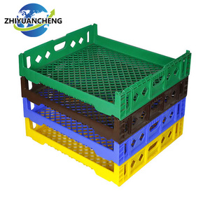 <span class=keywords><strong>Cajas</strong></span> de plástico plegables, <span class=keywords><strong>cajas</strong></span> de mudanza de <span class=keywords><strong>segunda</strong></span> <span class=keywords><strong>mano</strong></span> para almacenamiento de envío de leche de pan, malla de estilo logístico - Product Image 2