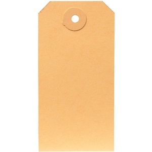 Etiquetas Tejidas Rectangulares Alargadas de 190g/m en Color Blanco Hueso, con Borde Cortado a Láser y Cosido, Paquete de 1000 para Ropa - Product Image 1