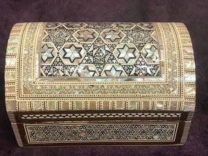 Caja de Almacenamiento de Joyas de Madera con Incrustaciones de Madreperla, Grabada con Diseños Florales, de Lujo Moderno y Elaborada Artesanalmente, para Mujeres, Decoración para el Hogar, Hotel u Oficina - Product Image 5
