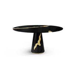 Lapiaz Black Dining <b>Table</b> Contemporary Style with Stainless Steel Legs Resin Sintered Stone <b>Top</b> Assembled Marble Wooden Product - Product Image 1