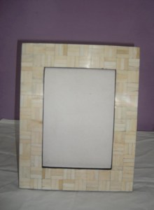 Handcrafted Horn and Mango Wood Photo <b>Frame</b> Handmade in India - Product Image 5