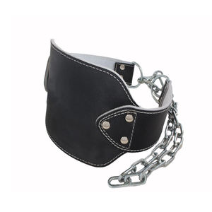 Heavy Duty Steel <b>Chain</b> Weightlifting Gym Waist Dipping <b>Belt</b> <b>Weight</b> Training Leather Customized Dip <b>Belt</b> - Product Image 4