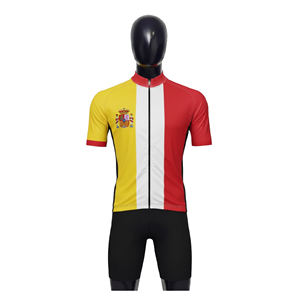 Maillot de cyclisme personnalisé, été, nouveau, séchage rapide, impression par sublimation sans couture, chemises de cyclisme pour hommes, vente en gros de hauts de cyclisme - Product Image 1