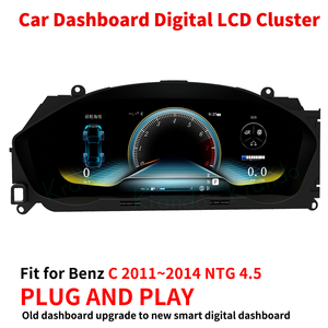 Panel de Instrumentos Digital Krando para <span class=keywords><strong>Benz</strong></span> Clase C W204 C180 <span class=keywords><strong>C200</strong></span> 2011-<span class=keywords><strong>2014</strong></span>, Cabina Virtual, Sistema LINUX, Plug and Play - Product Image 2