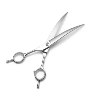 7 pouces professionnel chien toilettage ciseaux Kit toilettage pour animaux de compagnie cisailles chien coupe de cheveux incurvé amincissement ciseaux Kit - Product Image 1