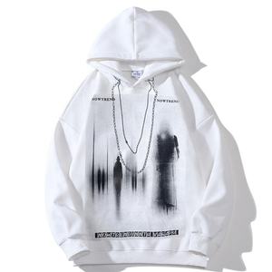 Sudaderas con capucha para hombre, Jersey serigrafiado, sudadera de forro polar de algodón, estilo extragrande, venta al por mayor, ropa de calle informal, ropa deportiva activa - Product Image 5