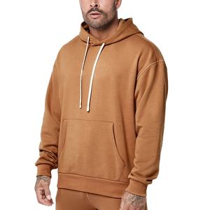 Ensemble sweatshirts et pantalons de survêtement lourds GSM 500 avec logo personnalisé pour hommes Streetwear capuche double couche avec poche kangourou - Product Image 3