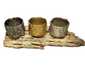 Servilletero redondo de metal chapado en oro, servilleteros dorados, servilletero de metal para decoración de mesa para bodas y eventos - Product Image 1