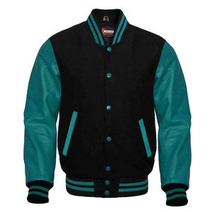 Chaqueta universitaria de gran tamaño con insignia de Club deportivo/lana OEM de buena calidad de tamaño unisex personalizada con chaquetas universitarias de cuero - Product Image 1