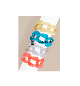 Tradebyd Fashion Bracelets en résine Bijoux artisanaux uniques Idéal pour les femmes Filles Marché de gros et de cadeaux - Product Image 4