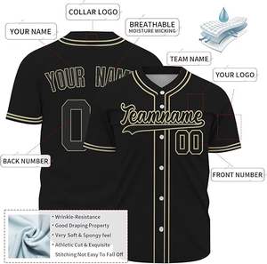 Maillot de baseball vierge T-shirt en gros Cool Base Maillot classique à manches courtes - Product Image 6