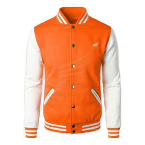 Veste d'hiver tendance de style universitaire, haute qualité, respirante, logo frontal, style streetwear, service OEM personnalisable, pour hommes - Product Image 1