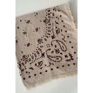 Écharpe beige-bordeau - Product Image 2