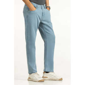 กางเกงยีนส์ทรงสลิมฟิตแบบสโตนวอช ดีไซน์ปะติดตกแต่งหมุด ทรงดินสอสำหรับฤดูหนาว พร้อมเทคนิคการซักแบบหลวมๆ - Product Image 1