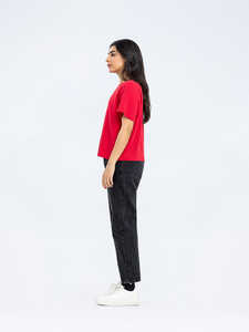 Venta al por mayor personalizado DTG impresión verano camiseta para mujer de alta calidad de manga corta cuello moda Casual diseño 100% algodón Spandex - Product Image 5